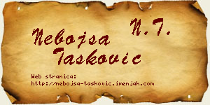 Nebojša Tasković vizit kartica